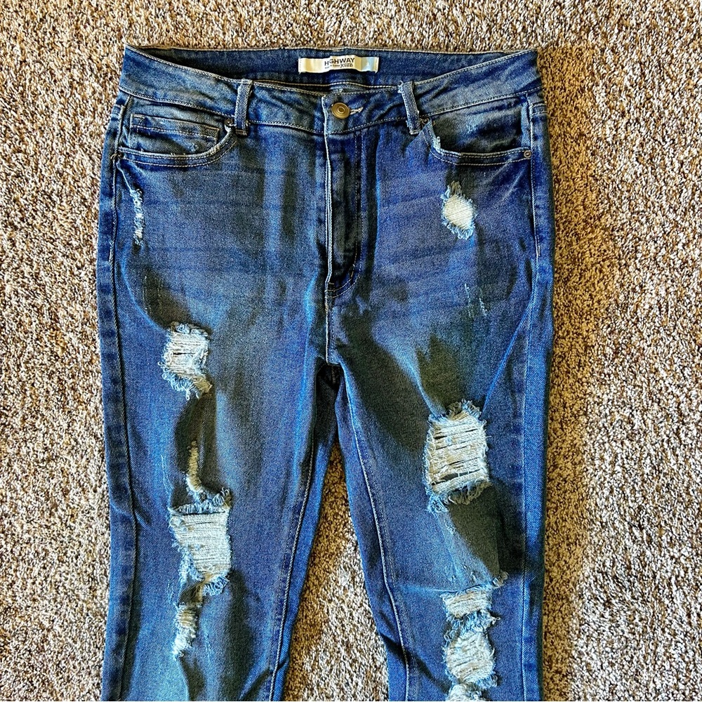 Women’s Highway high rise distressed jeans